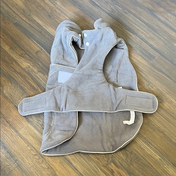 Gray Fleece Pet Jacket - Soft Cozy Layer - Picture 2 of 2